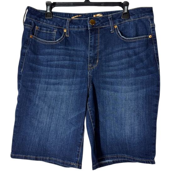 SEVEN Blue Denim Shorts SZ 16 - Picture 1 of 7
